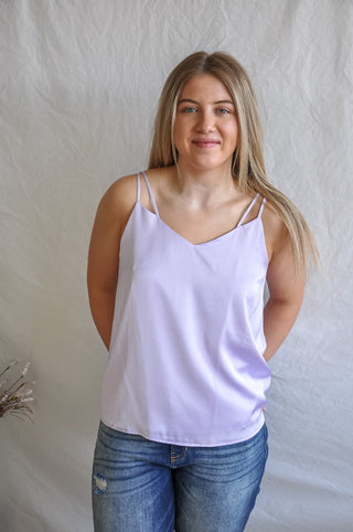 Out Of Office Satin Tank Top | JQ Clothing Co.