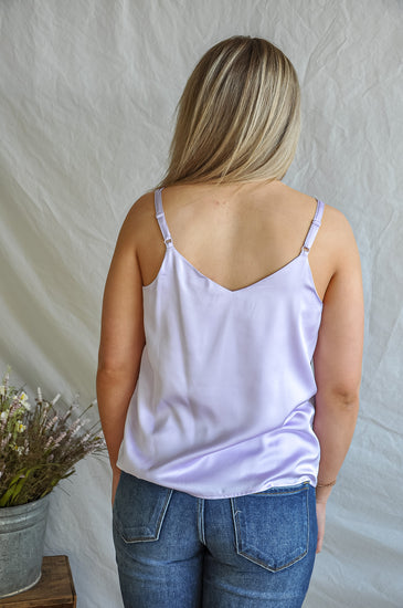 Out Of Office Satin Tank Top | JQ Clothing Co.