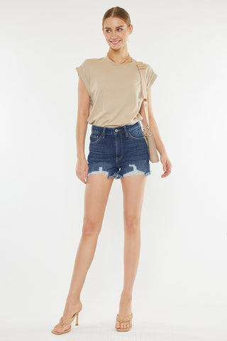 Kancan Ruby High Rise Mom Short | JQ Clothing Co.