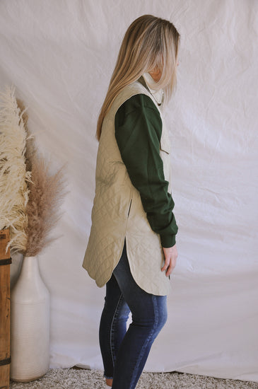 Quirky Quilted Long Vest | JQ Clothing Co.