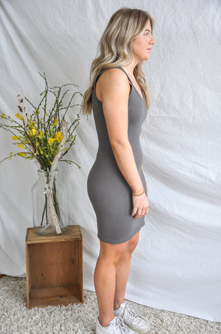 Ribbed Knit Basic Bodycon Dress | JQ Clothing Co.