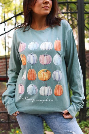 Hello Pumpkin Graphic Crew | JQ Clothing Co.