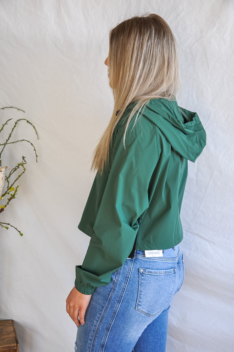 Green Waterproof Snap Front Pullover | JQ Clothing Co.