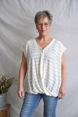 Wrapped Waistline Basic Top