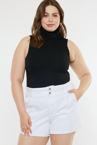 Kancan Emma Curvy High Rise Paperbag Short | JQ Clothing Co.