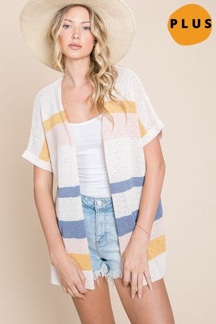 Summer Striped Sweater Cardi | JQ Clothing Co.