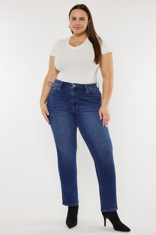 Kancan Maria Curvy High Rise Slim Straight Jean | JQ Clothing Co.
