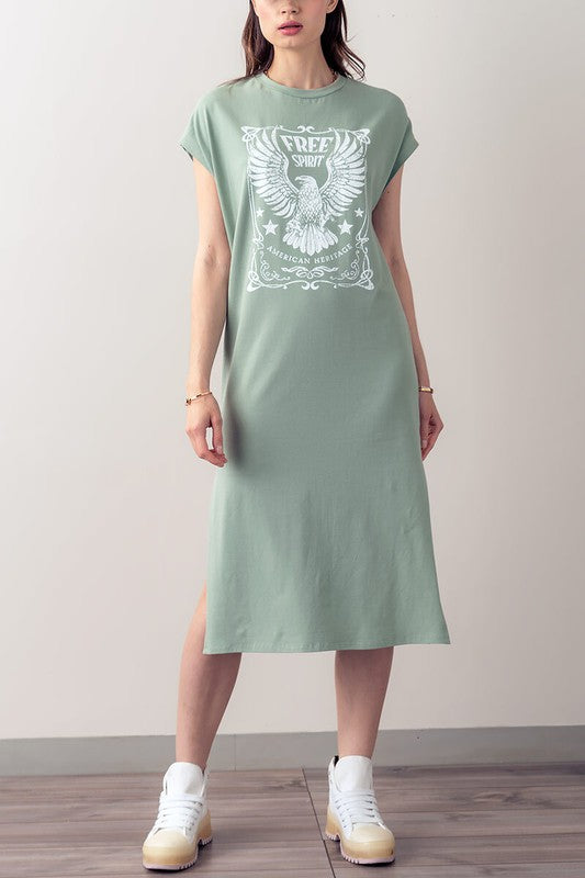 Free Spirit Graphic Dress | JQ Clothing Co.